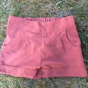 Burnt orange shorts